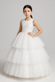Serena Three Tier Sleeveless Gown