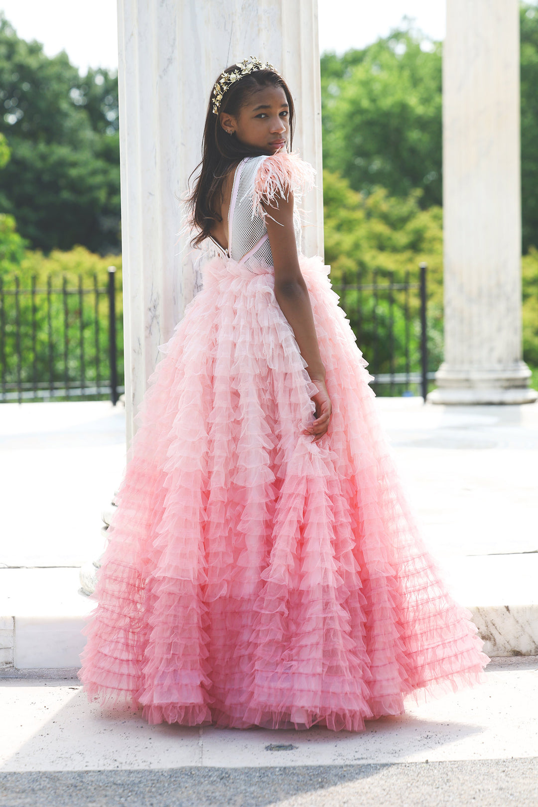 Edgy Pink Birthday Dress for Kids & Teens | Azelea Dress by