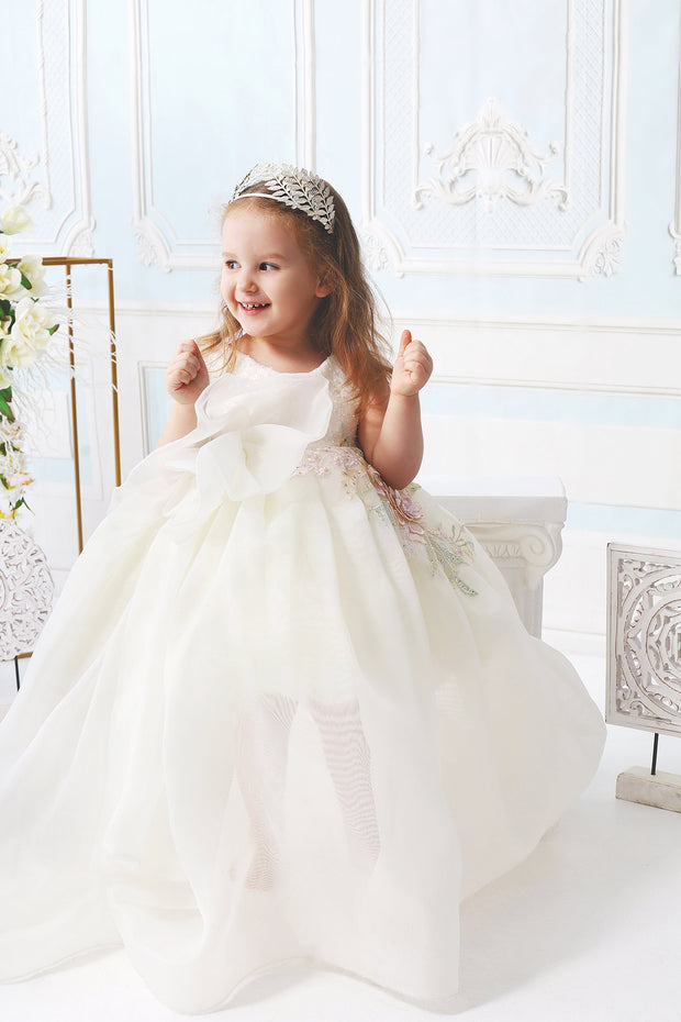 The Diana Dress Ivory Organza and Tulle Dress with Sequin – Dear