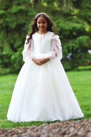 Celene Pearl Tulle Dress