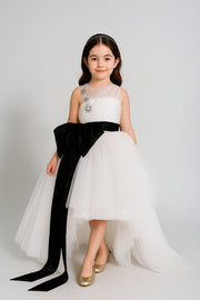 Hollie Gathered Tulle open Back Gown