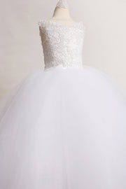 Bitsy Lace Flower Girl Dress – White