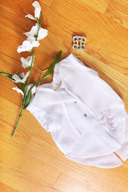 kids white short sleeve shirt