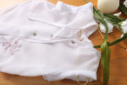 kids white short sleeve shirt